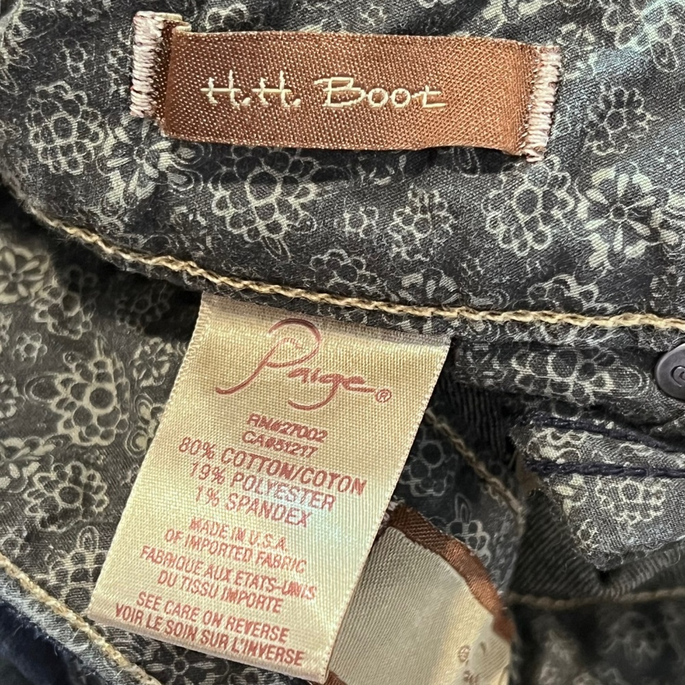 Paige H H Boot Bootcut Dark Wash Jeans - Picture 8 of 14